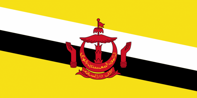 Flaga, Brunei