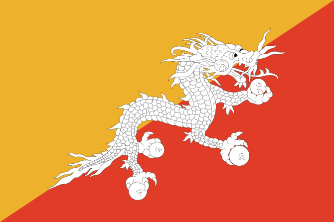 Flaga, Bhutan