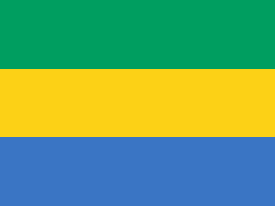 Flaga, Gabon