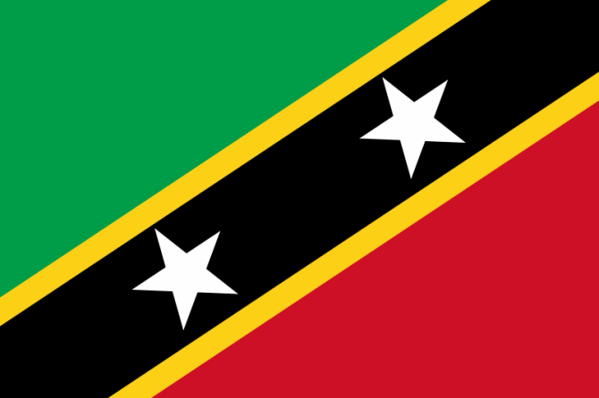 Flaga, Saint Kitts i Nevis