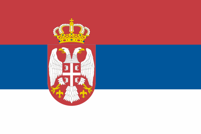 Flaga, Serbia