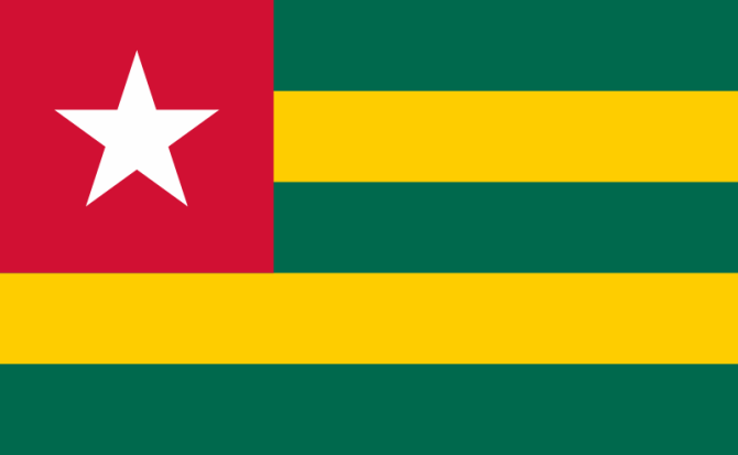 Flaga, Togo