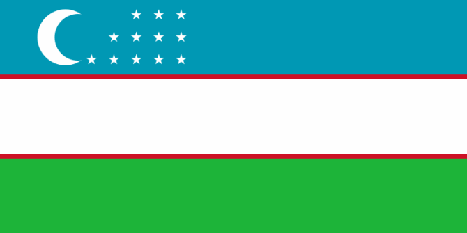 Flaga, Uzbekistan